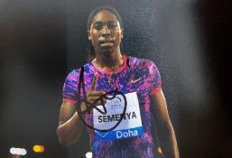 Olympics Caster Semenya signed 6x4 colour photo Gold medallist in the Womens 800m athletics at the