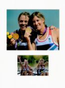 Olympic Rowing Katherine Grainger and Anna Watkins 16x12 overall mounted signature piece includes