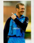 Cricket Alec Stewart signed England 10x8 colour photo Showing Stewart in action for England. Good