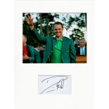 Golf Danny Willett 16x12 overall mounted signature piece includes signed album page and a colour