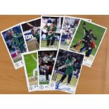 Ireland cricket collection 9 signed 6x4 colour photos of Irish players past and present signatures