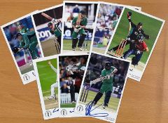 Ireland cricket collection 9 signed 6x4 colour photos of Irish players past and present signatures