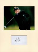 Golf David Lynn 16x12 overall mounted signature piece includes signed album page and a colour photo.