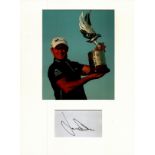 Golf Jamie Donaldson 16x12 overall mounted signature piece includes a signed album page and a colour