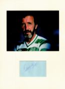 Football Danny McGrain 16x12 overall Celtic mounted signature piece includes signed album page and a