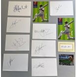 Australia Cricket legends collection 11 fantastic, signed cards and signature piece from all time