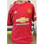 Football Donny van de Beek signed Manchester United replica shirt size medium. Good condition. All