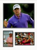 Golf Graeme McDowell 16x12 overall mounted signature piece includes a signed colour photo and two