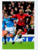 Football Mikael Silvestre signed Manchester United 10x8 colour photo. Mikael Samy Silvestre (born