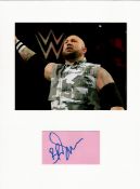 Bubba Ray Dudley WWE 16X12 overall mounted signature piece includes signed album page and colour