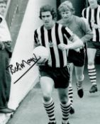 Football Bob Moncur Signed 10x8 Black and White Photo Showing Moncur exiting the tunnel for