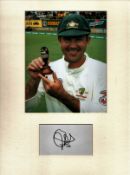 Cricket Ricky Ponting 16x12 overall mounted signature piece includes signed album page and colour