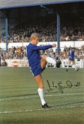 Chelsea Legend Ian Birchenall Hand signed 10x8 Colour Photo showing Birchenall warming up prior to a