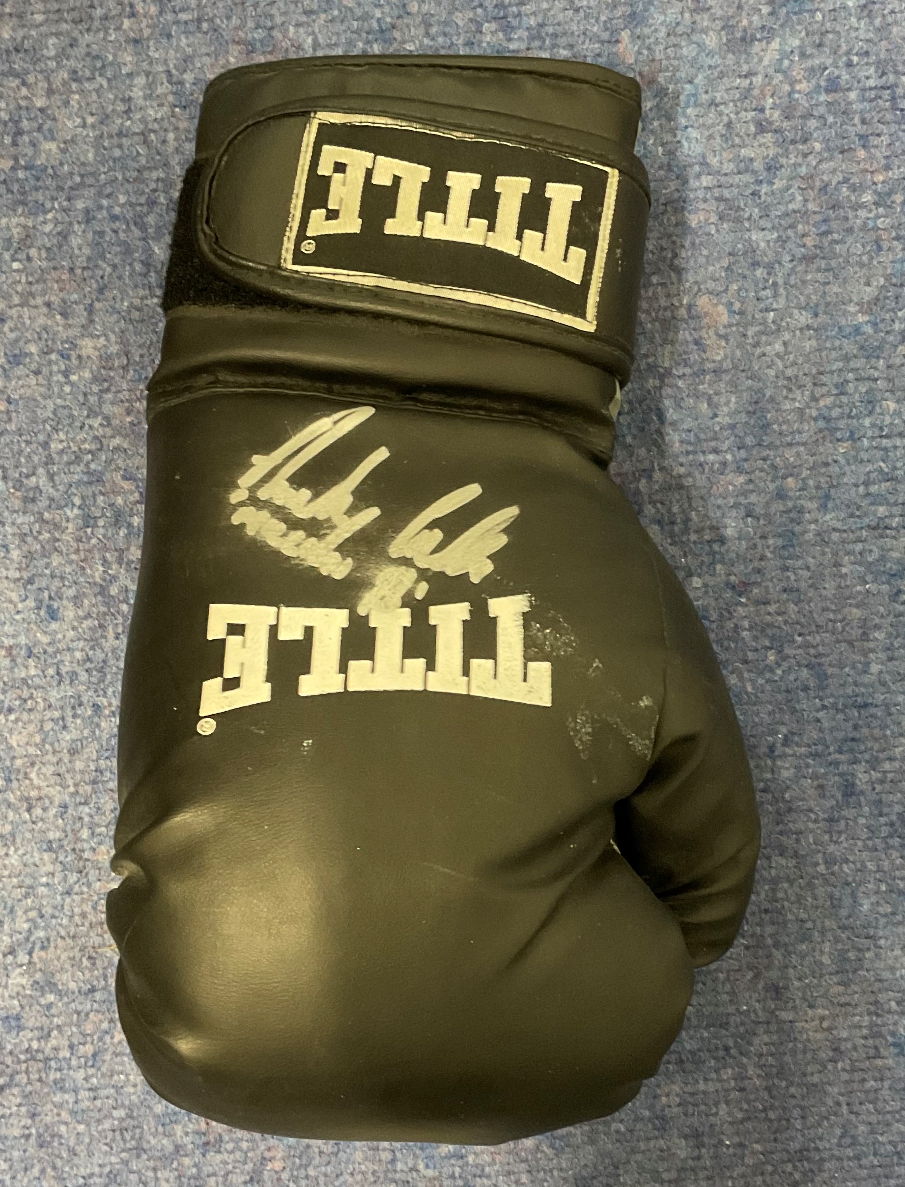 Boxing Anthony Crolla signed Black Title Boxing glove. Anthony Crolla (born 16 November 1986) is a