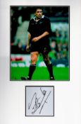 Rugby Union Zinzan Brooke 18x11 overall New Zealand mounted signature piece includes signed album