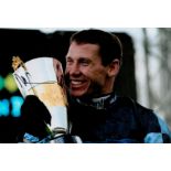 Motor Racing Richard Johnson Signed 12x8 Colour Photo Showing Johnson beaming with joy after winning