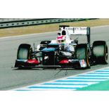 Motor Racing Sergio Perez signed Sauber Formula One 12x8 colour photo. Sergio Michel Pérez Mendoza (