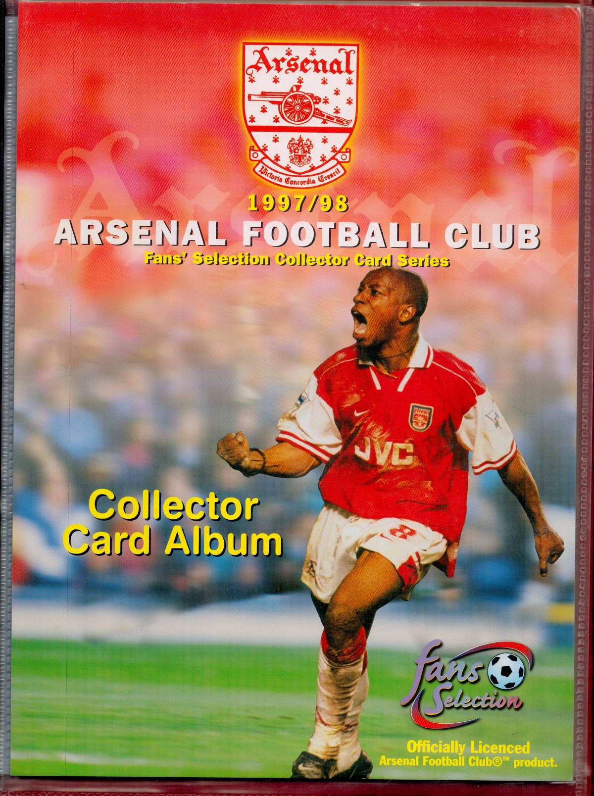 Arsenal FC Trading Card Collectors Album Complete Set from 1997/98 Season. 1-90 Complete Set.