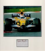 Motor Racing Nelson Piquet 14x13 overall mounted signature piece includes signed album page and a