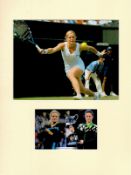 Tennis Kim Clijsters 16x12 overall mounted signature piece includes signed colour photo and one