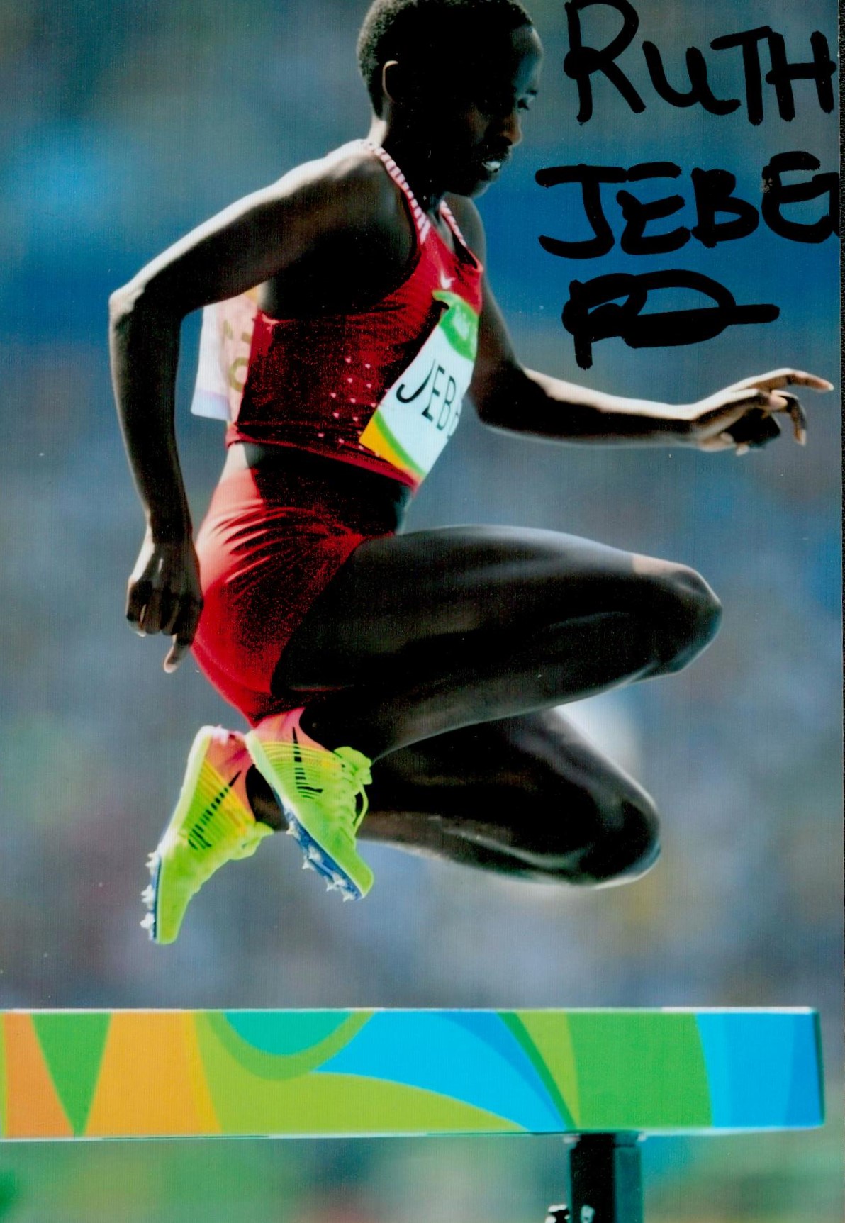 Olympics Ruth Jebet signed 6x4 colour photo winner of the Gold medal winner in the women's 2000