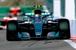 Motor Racing Valtteri Bottas signed Mercedes Formula One 12x8 colour photo. Valtteri Viktor Bottas (