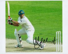 Cricket Adam Gilchrist signed 10x8 colour photo. Adam Craig Gilchrist AM ( born 14 November 1971) is