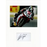 Motor Racing Leon Haslam 16x12 overall mounted signature piece includes a signed album page and