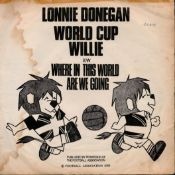 Lonnie Donegan World Cup Willie Black and White 'Where in this World are We Going'. Original Vinyl