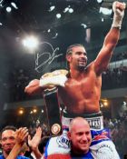 Boxing David Haymaker Haye signed 20x16 colour photo. David Deron Haye (born 13 October 1980) is a