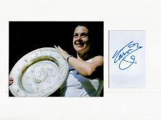 Tennis Marion Bartoli 16x12 overall mounted signature piece includes signed album page and a