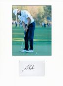 Golf Martin Kaymer 16x12 overall mounted signature piece includes signed album page and superb Ryder