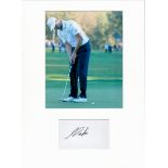 Golf Martin Kaymer 16x12 overall mounted signature piece includes signed album page and superb Ryder