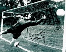 Football Pat Jennings signed Tottenham Hotspur 10x8 black and white photo. Patrick Anthony