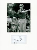 Golf Jerry Pate 16x12 overall mounted signature piece includes a signed album page and a superb