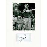 Golf Jerry Pate 16x12 overall mounted signature piece includes a signed album page and a superb