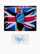 Olympic Gymnastics Beth Tweddle 16x12 overall mounted signature piece. Good condition. All