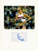Athletics Paula Radcliffe 16x12 overall mounted signature piece includes signed album page and a