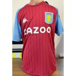 Football John McGinn signed Aston Villa replica shirt size small. John McGinn (born 18 October 1994)