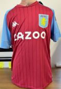 Football John McGinn signed Aston Villa replica shirt size small. John McGinn (born 18 October 1994)