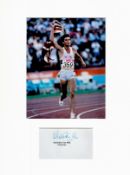 Athletics Sebastian Coe 16x12 overall mounted signature piece includes signed album page and a