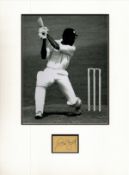 Cricket Clive Lloyd 16x12 overall mounted signature piece includes a signed album page and a