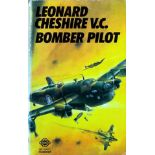 WWII, Leonard Cheshire, Jim Clay and John Pryor signed vintage paperback book titled Bomber Pilot.