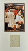 TOM CRUISE Hollywood Actor signed Album Page mounted with 12x18 Cocktail Photo. Good condition.