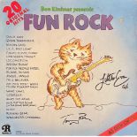 FUN ROCK LP Record signed to the Cover by Little Eva (1943-2003) and Tommy Roe. Good condition.