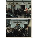 Ronnie Kray collection featuring 6 12x8 colour photographs taken from his funeral. This collection