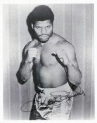 Boxing. Leon Spinks signed vintage 10x8 black and white photograph. Spinks (July 11, 1953 - February