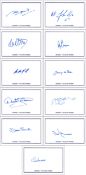 Autographed Rangers 1972 Card Set, A Superb Lot Of 11 Individually Signed 6 X 4 Photo-Cards, By