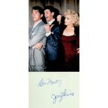 DEAN MARTIN (1917-1995) and JERRY LEWIS (1926-2017) signed vintage Album Page with Photo. Good