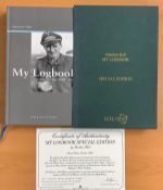 WWII, Günther Rall, Walter Schuck, Walter Wolfrum signed hardback book titled My Logbook. Günther